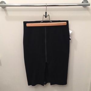 Acne front zippered black skirt!